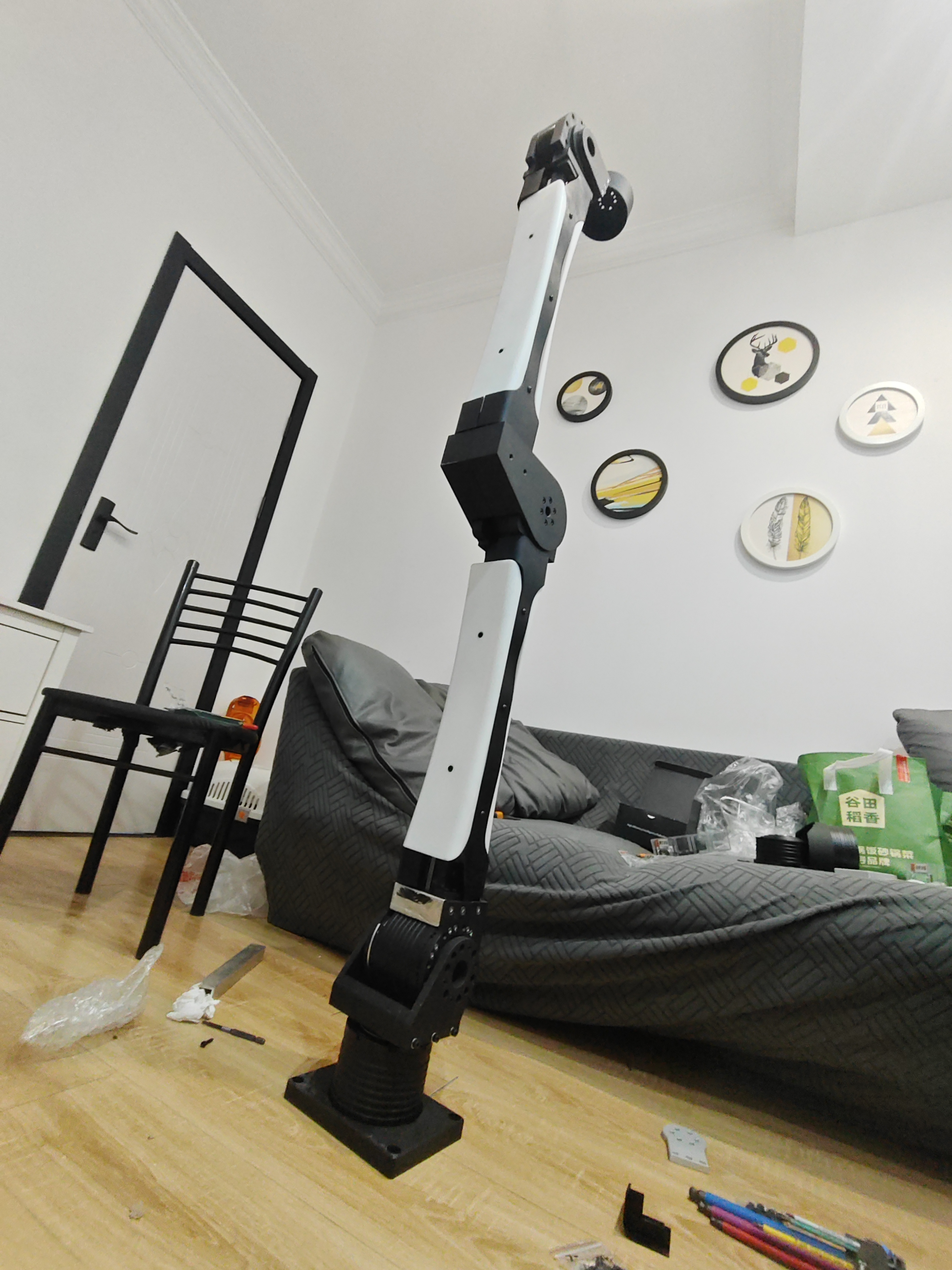 Completed Iteration 5 robotic arm from an alternate angle